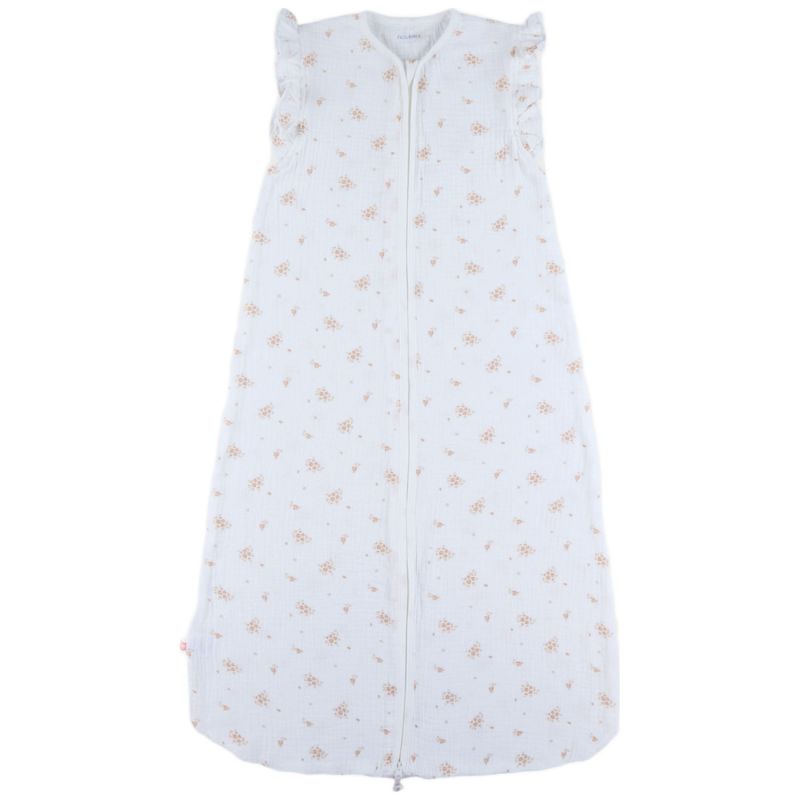 Gigoteuse légère en mousseline bio Fleurs d'Antan (100 cm) Noukie's Produit 1