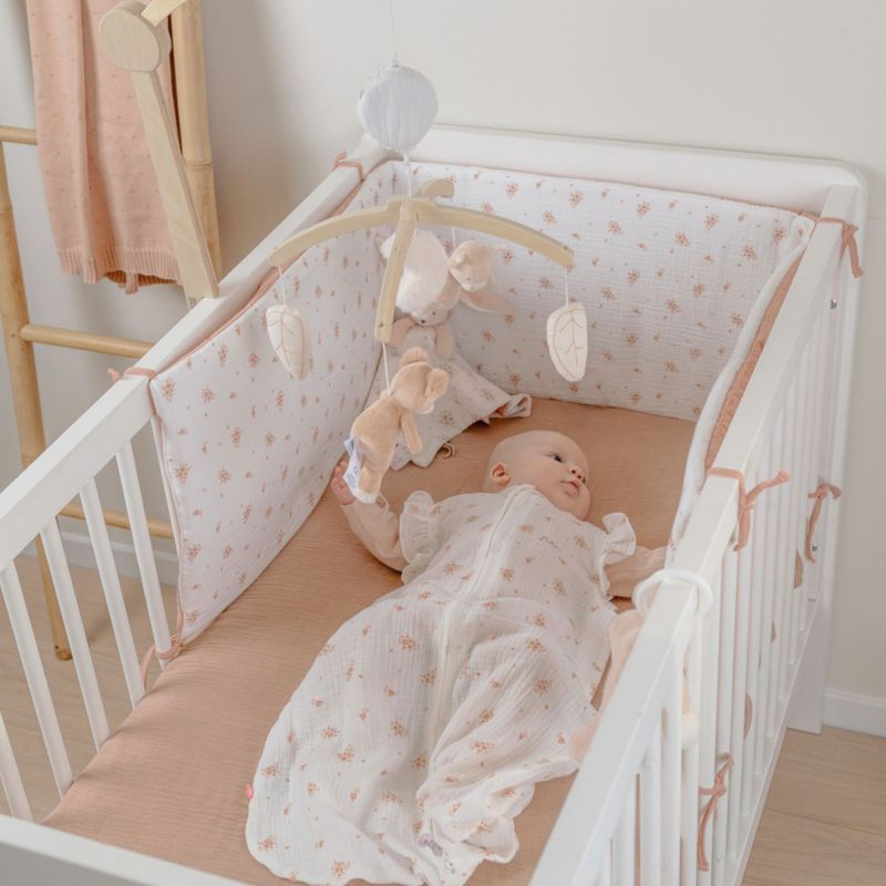 Gigoteuse légère en mousseline bio Fleurs d'Antan (100 cm) Noukie's Ambiance 2