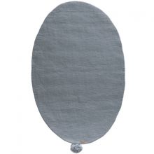 Tapis Pure laine bouillie gris foncé (90 x 140 cm)  par Varanassi