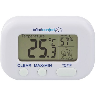 Thermomètre hygromètre de chambre Bébé Confort
