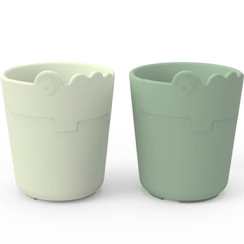 Lot de 2 gobelets Kiddish Croco Vert Done by Deer