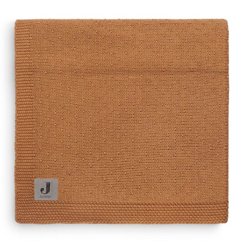 Couverture bébé en coton Bliss knit caramel (75 x 100 cm) Jollein