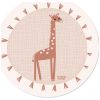 Tapis de protection rond Girafe - Charlie et Suzie