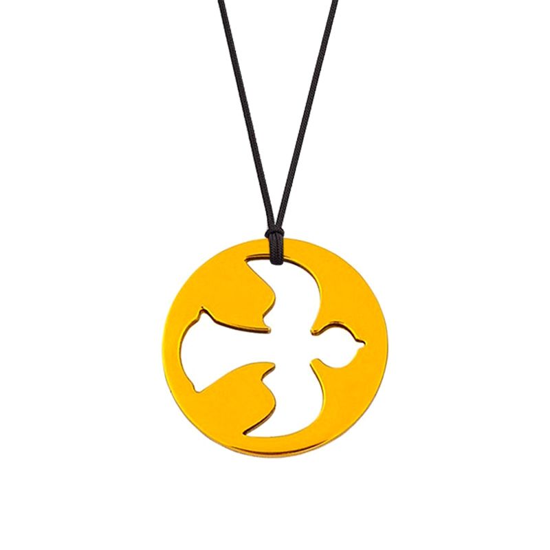 Collier cordon mini bijou colombe (or jaune 18 carats) Maison La Couronne