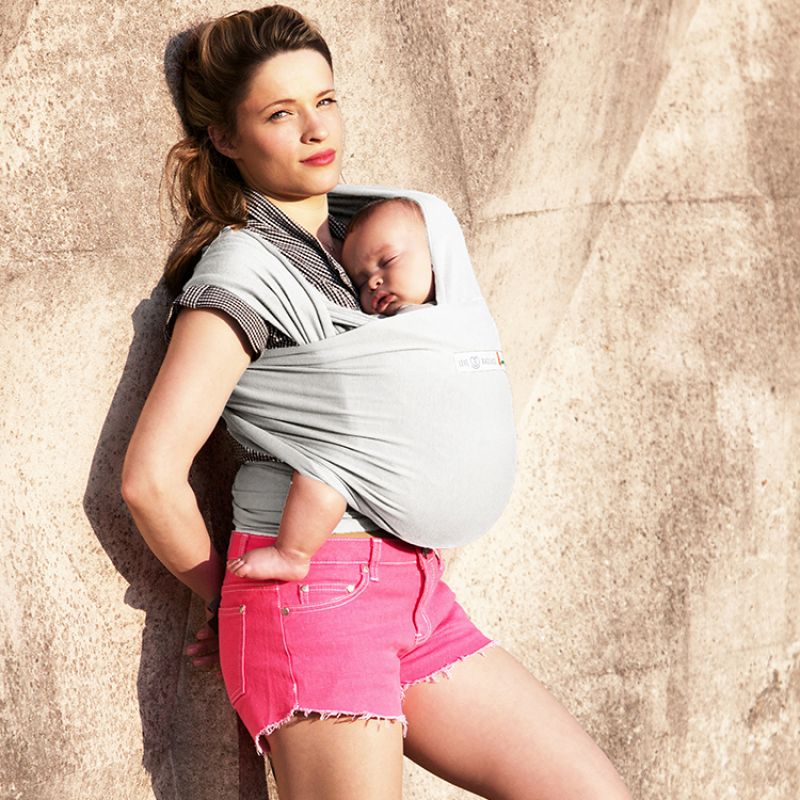 Echarpe de portage en coton bio Basic Perle Love Radius Ambiance 6