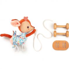 Peluche à tirer Stella le faon