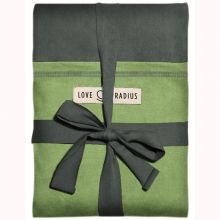 Echarpe de portage L'Originale gris vert poche pistache  par Love Radius