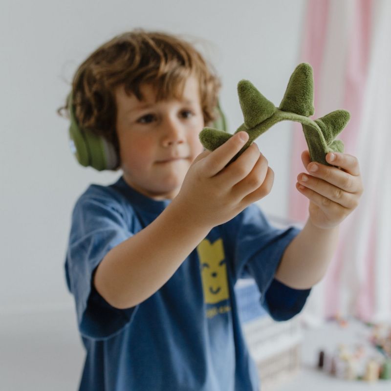 Casque Audio Bluetooth KIDYEARS Dino oreilles aimantées KIDYWOLF Ambiance 7