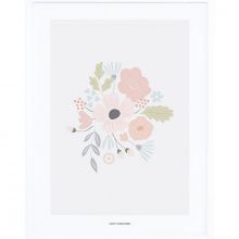 Affiche encadrée bouquet rond (30 x 40 cm)  par Lilipinso