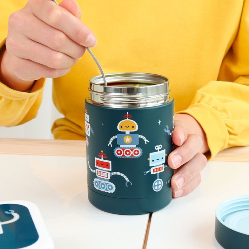 Boîte à repas isotherme Robots A Little Lovely Company Ambiance 1