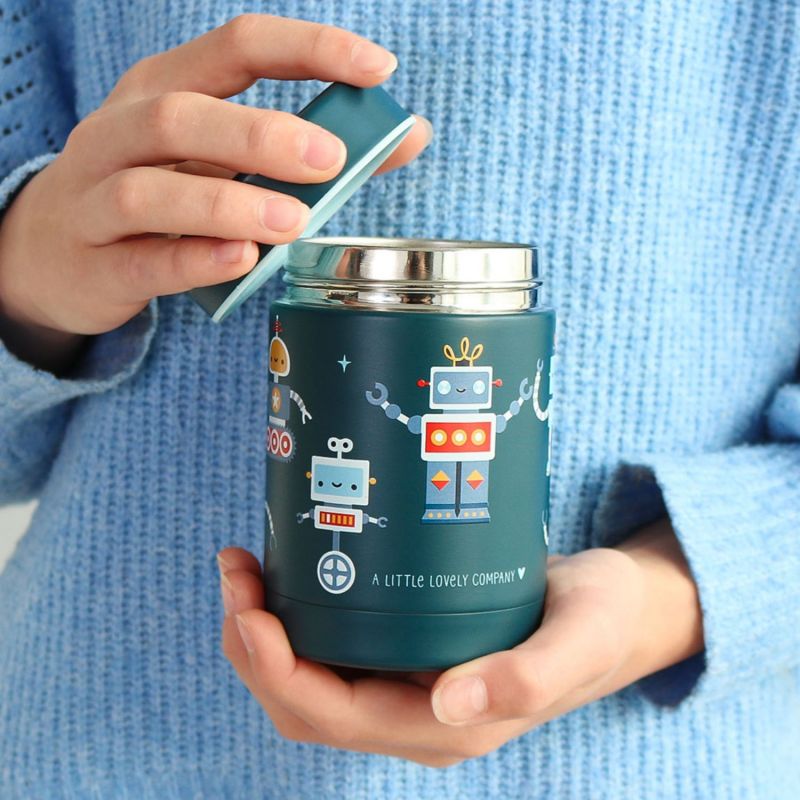 Boîte à repas isotherme Robots A Little Lovely Company Ambiance 7