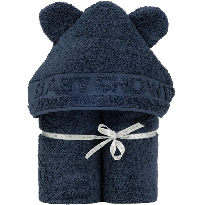 Cape de bain BabyShower marine (60 x 120 cm) Little Crevette