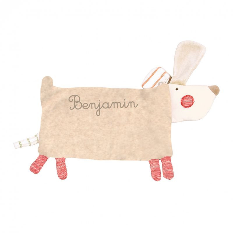 Doudou chien personnalisable Koko la lune Moulin Roty
