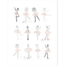 Grande affiche danseuses Ballerina (60 x 80 cm)  par Lilipinso