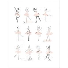 Grande affiche danseuses Ballerina (60 x 80 cm)