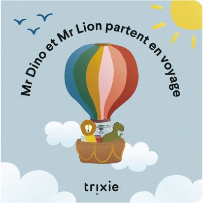 Livre de conte Dino et Lion partent en voyage  par Trixie