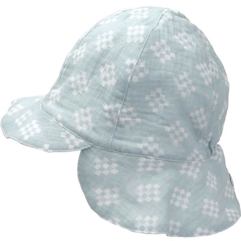 Chapeau d'été en coton Hatter Tribe Ice Flow bleu (3-6 mois) Lodger
