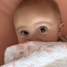 Maxi lange Yukari Peach (120 x 120 cm)