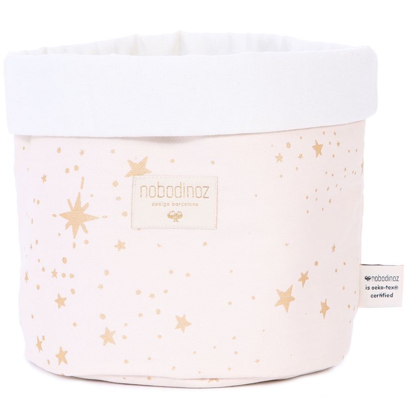 Petit panier de toilette Panda rose Gold stella (15 x 19 cm) Nobodinoz
