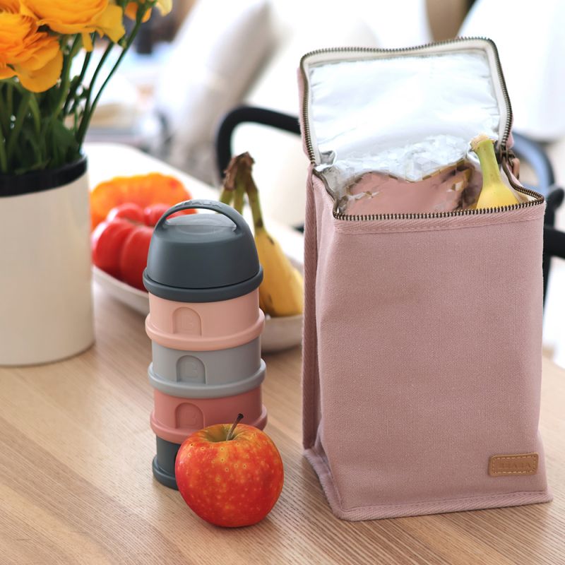 Sac isotherme Canvas rose poudré (0,28 L) Béaba Ambiance 2