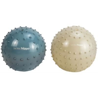 Set de 2 balles sensorielles bleu métallique et kaki