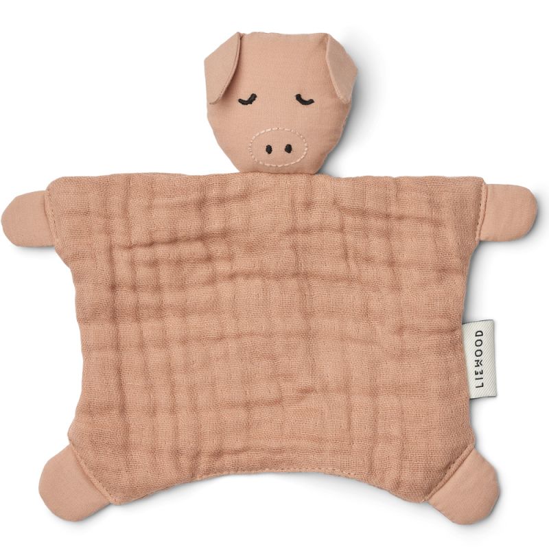 Doudou plat en coton bio Amaya cochon Liewood