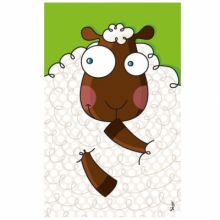 Tableau mouton (14 x 22 cm)  par Série-Golo