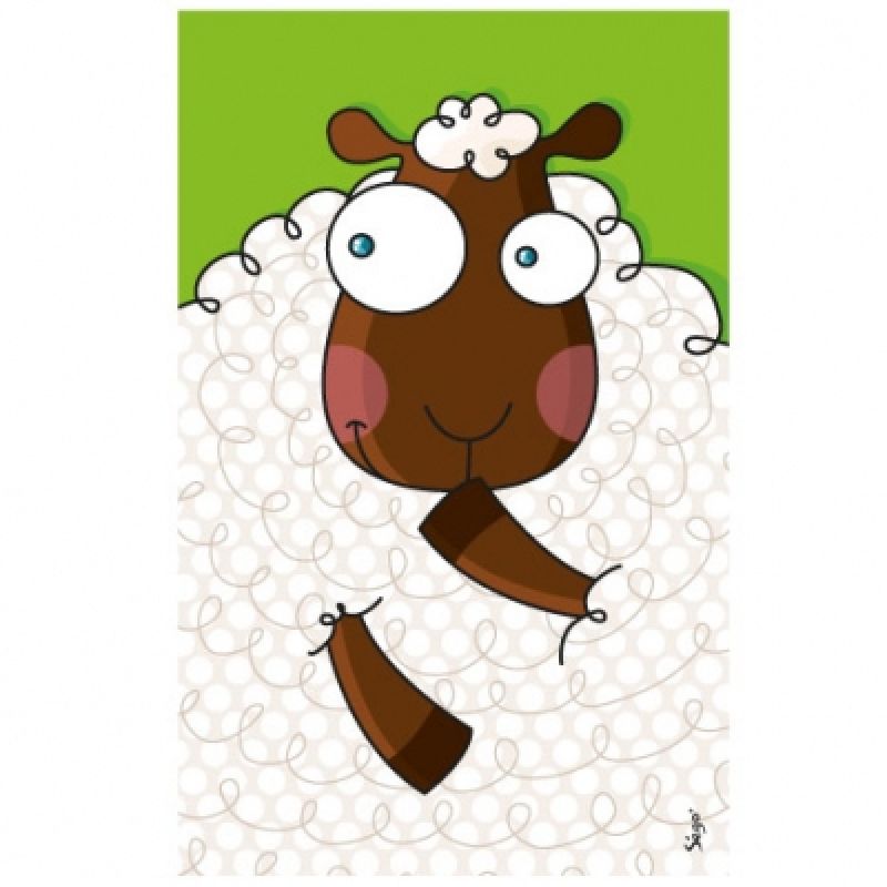 Tableau mouton (14 x 22 cm) Série-Golo
