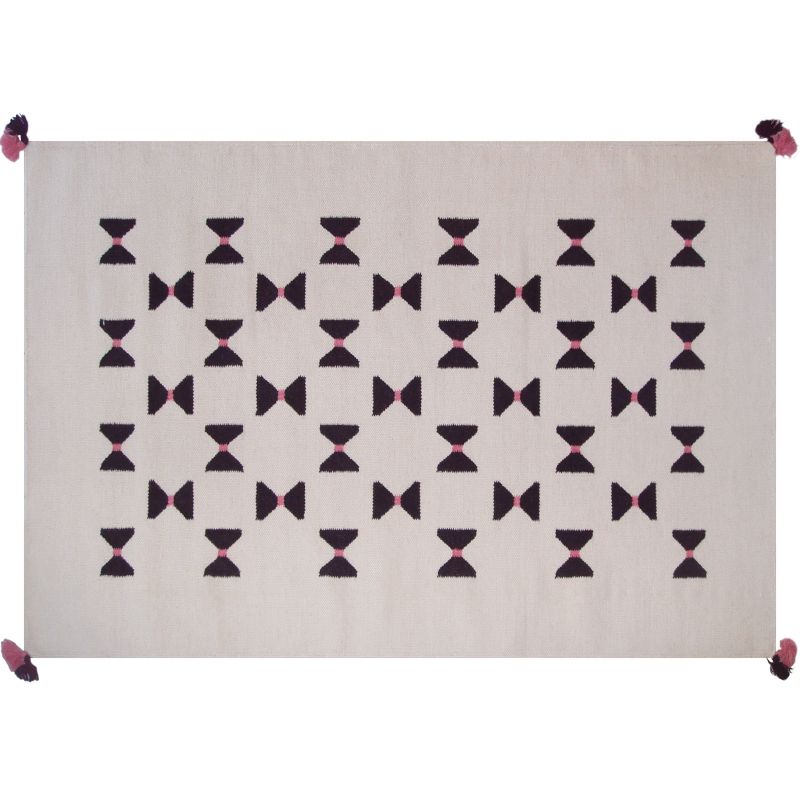 Tapis de laine Kilim noeuds graphiques (110 x 160 cm) AFKliving