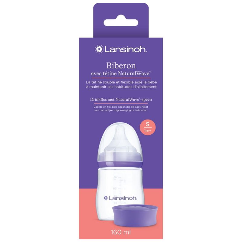 Biberon avec tétine NaturalWave (160 ml) Lansinoh Packaging 9