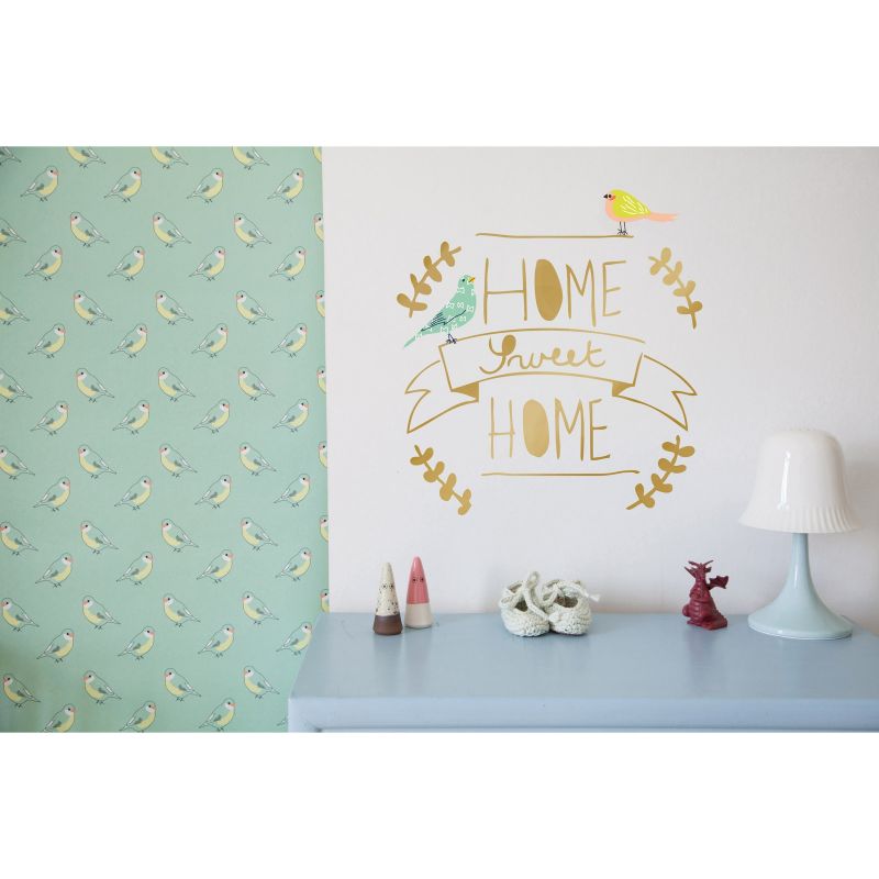 Sticker doré Home sweet home  Mimi'lou