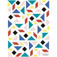 Planche de stickers formes géométriques (18 x 24 cm)  par Lilipinso