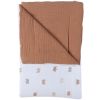 Couverture mousseline Elephants (75 x 100 cm) - Noukie's