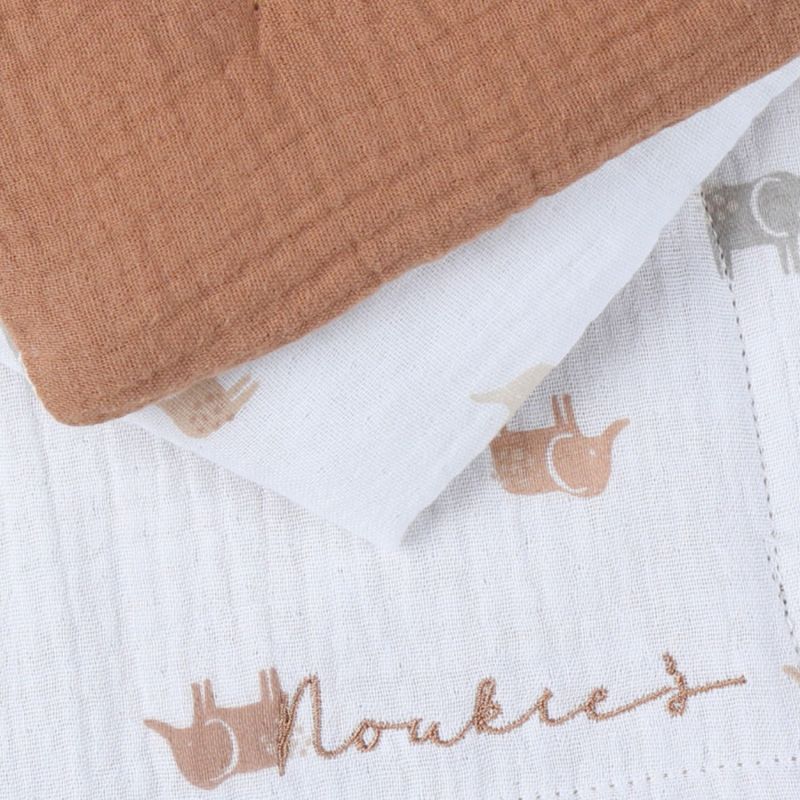 Couverture mousseline Elephants (75 x 100 cm) Noukie's Produit 4