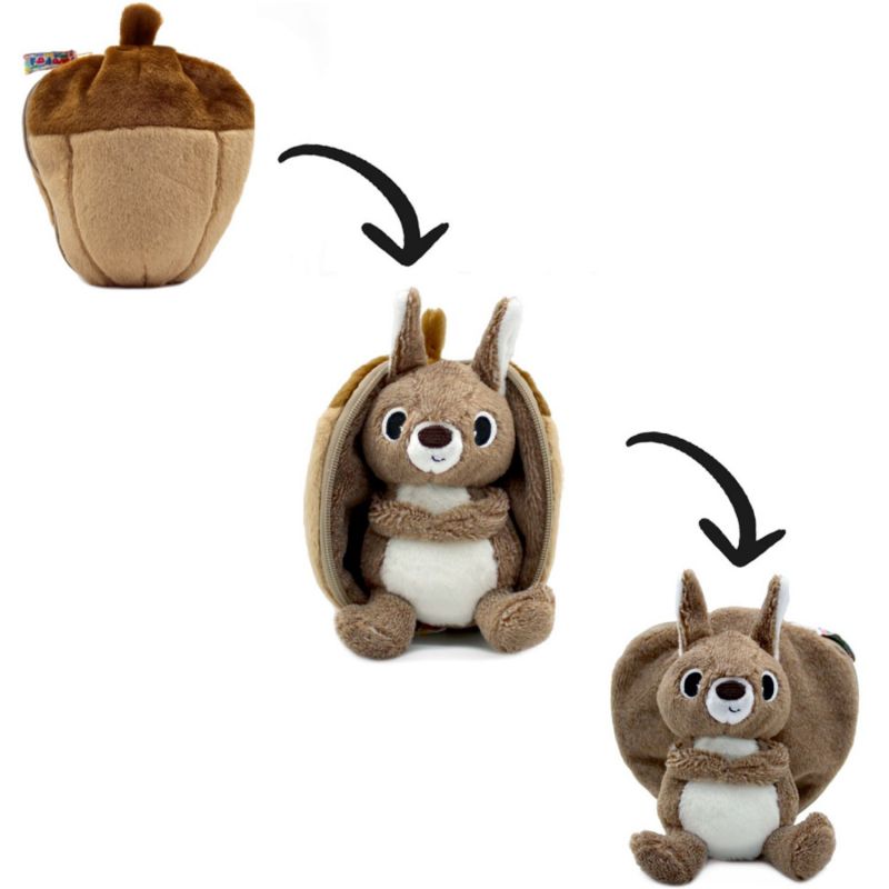 Peluche Les Flipetz Noiset l'Ecureuil-Gland Les Déglingos Produit 4