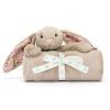 Couverture bébé Lapin en fleurs Beige (70 cm) Jellycat Produit 3