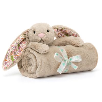 Couverture bébé Lapin en fleurs Beige (70 cm)