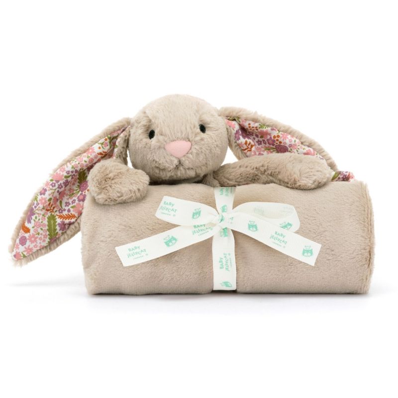 Couverture bébé Lapin en fleurs Beige (70 cm) Jellycat Produit 3