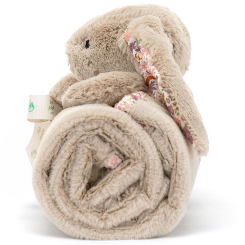 Couverture bébé Lapin en fleurs Beige (70 cm) Jellycat Produit 5