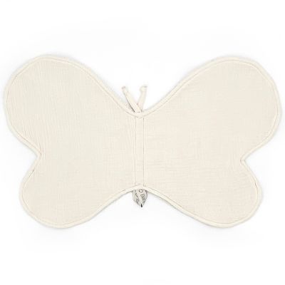 Bavoir d'épaule Butterfly Ivory Powder  par Babyshower