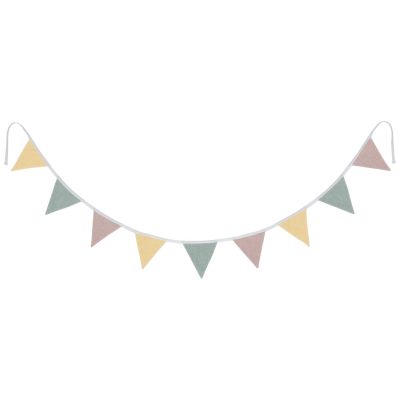 Guirlande de fanions en coton (250 cm) Kindsgut