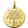 Médaille Arbre aux cœurs personnalisable (or jaune 18 carats) - Maison Augis