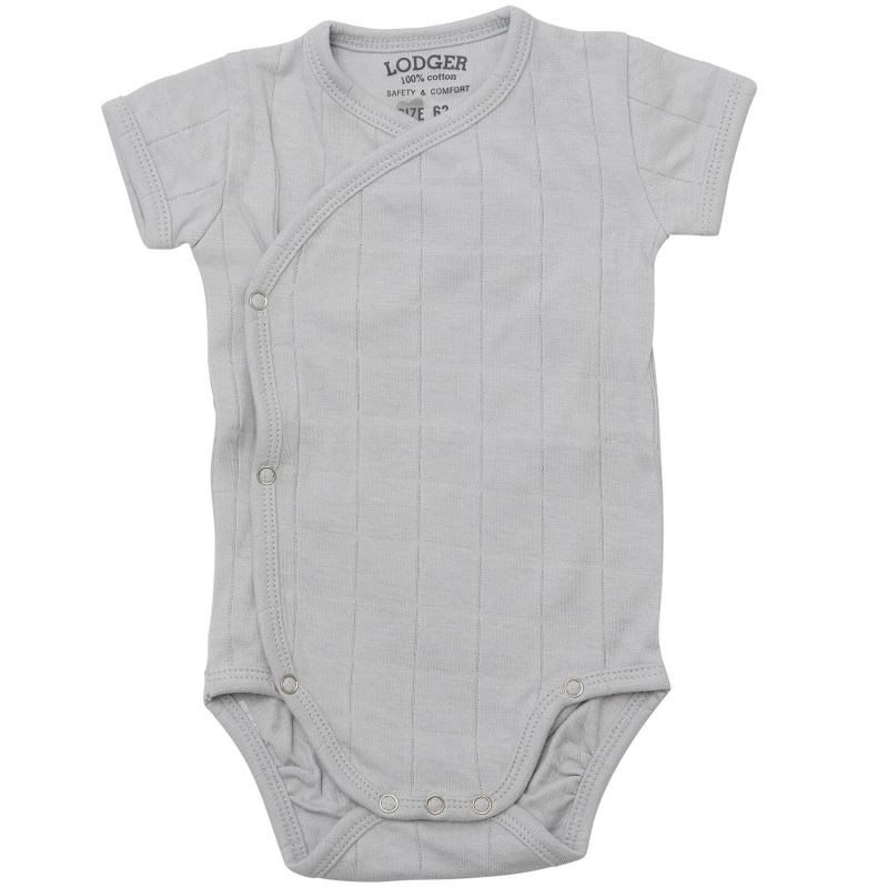Body manches courtes gris clair (0-2 mois : 51-56 cm) Lodger
