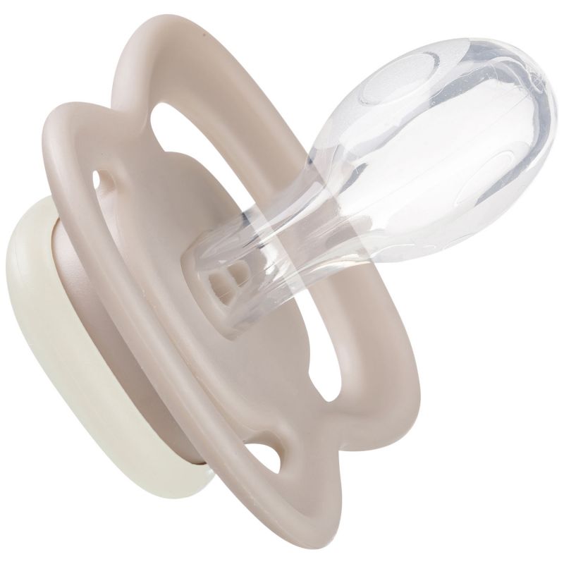 Lot de 2 sucettes phosphorescentes en silicone Blush-Latte (6 mois et +) B.Box Produit 5