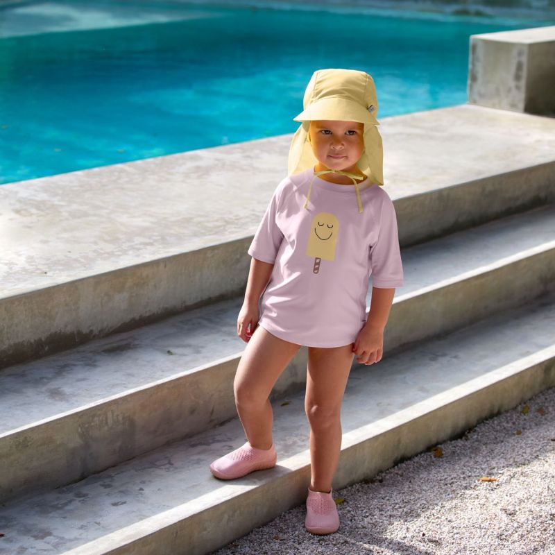 Casquette protège nuque anti-UV jaune pâle (3-6 mois) Lässig Ambiance 2