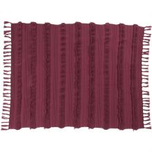 Couverture en coton Savannah bordeaux (125 x 150 cm)  par Lorena Canals