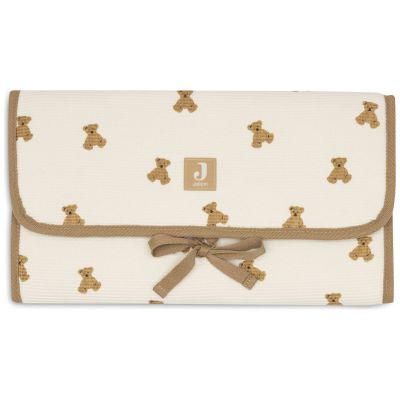 Tapis à langer nomade Little Waffle Mini Teddy Bear Jollein