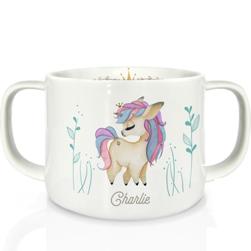 Tasse en porcelaine Licorne (personnalisable) Gaëlle Duval