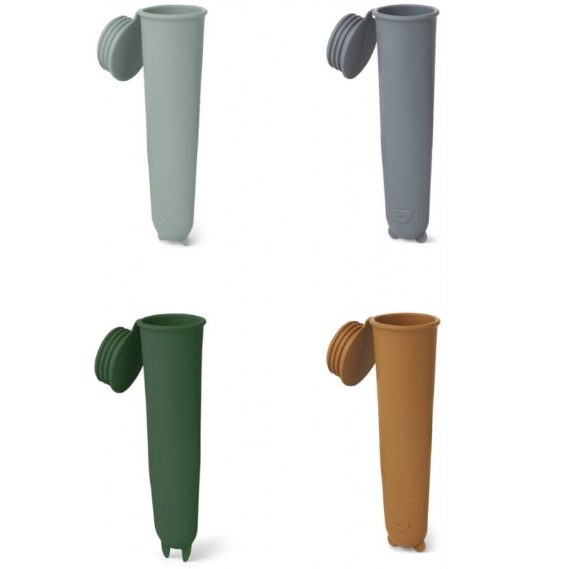Lot de 4 moules à glace en silicone Elisa green multi mix Liewood