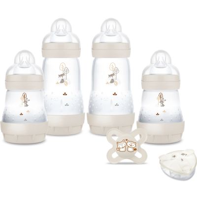 Coffret naissance Sable (4 biberons+1 sucette+1 boîte doseuse) - Reconditionné MAM